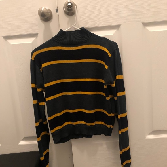 Brandy Melville striped high neck sweater - Picture 1 of 1